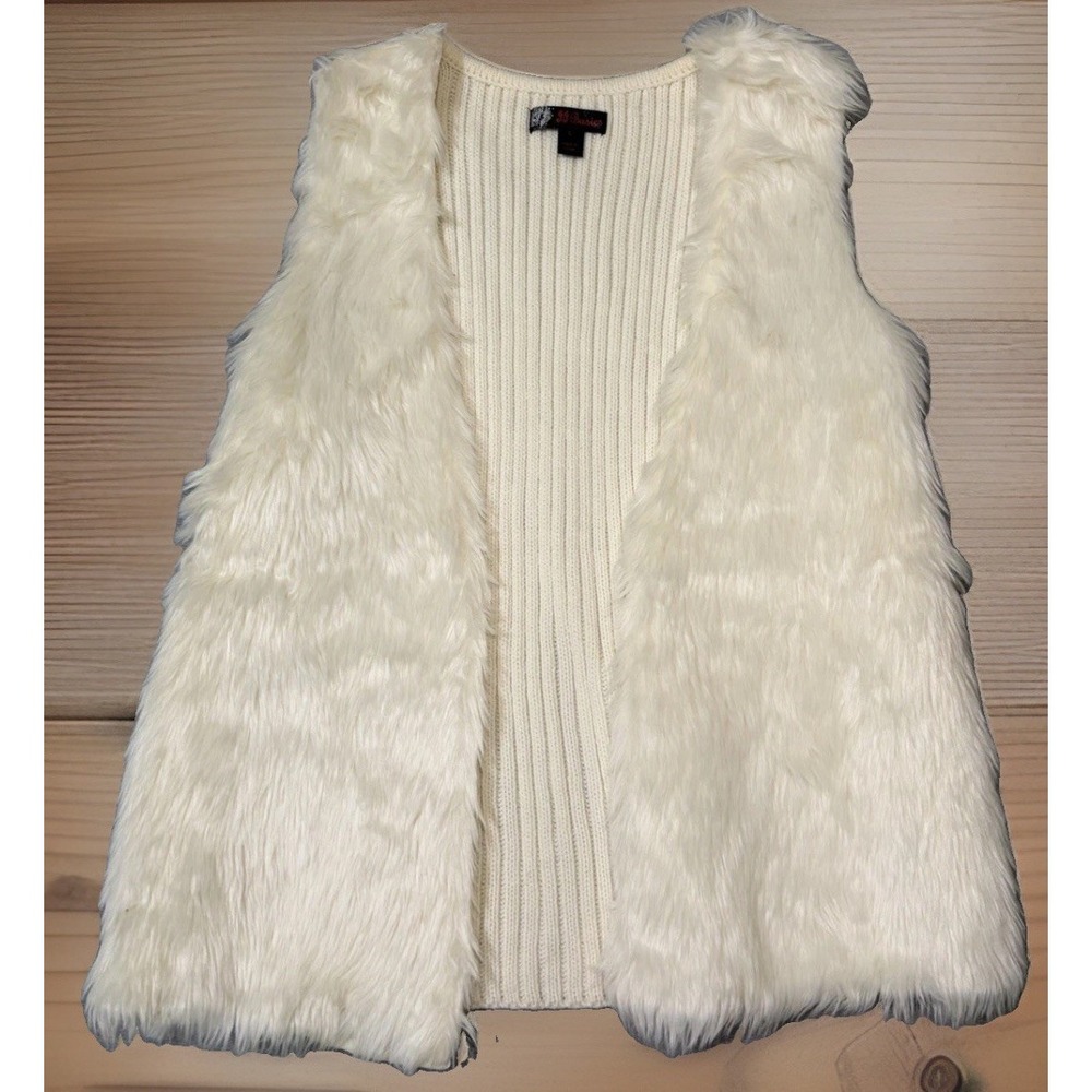 Women's J.J. Basics Soft Vest Sweater Ivory Size Large